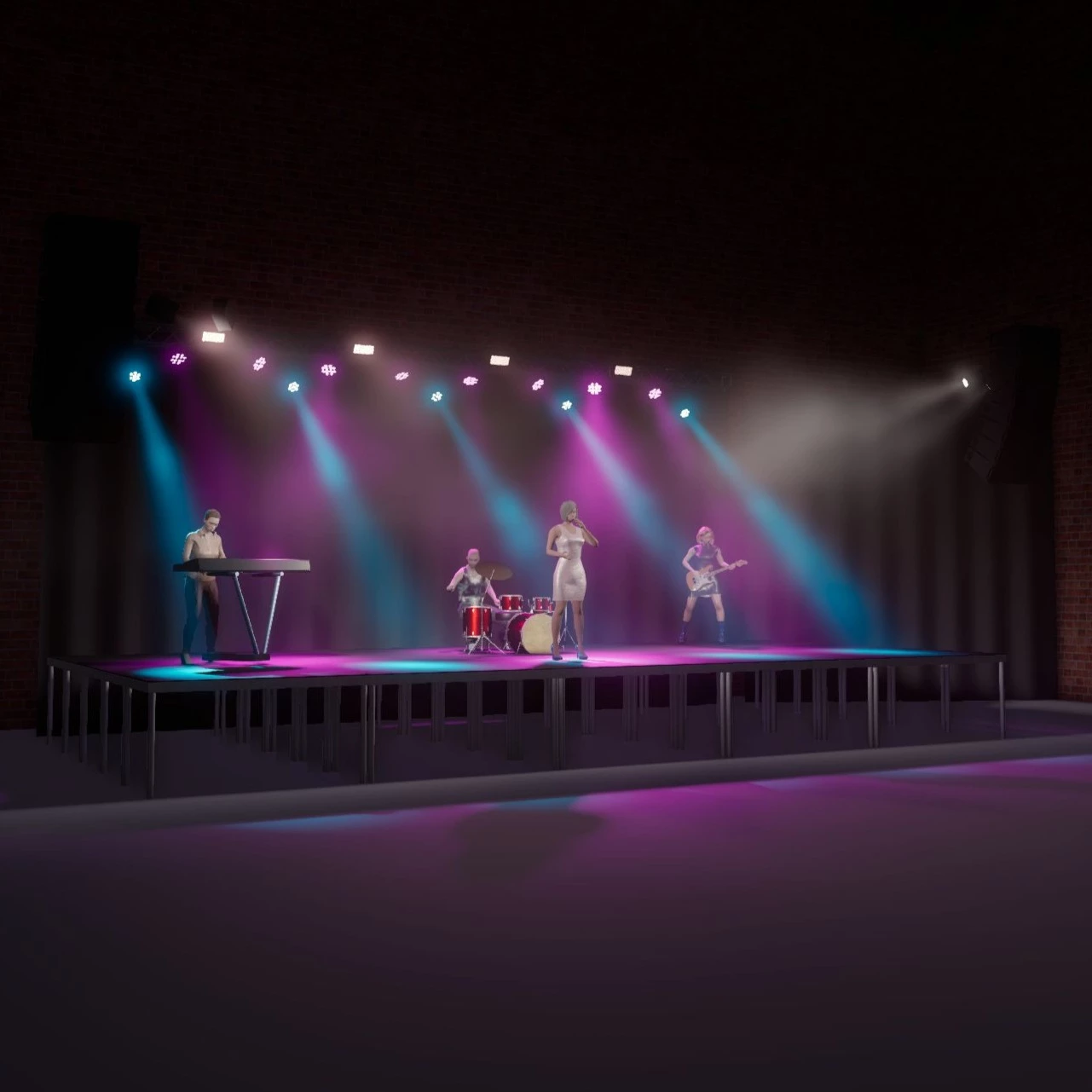 Lyspakke Lille Mindre shows og DJ's